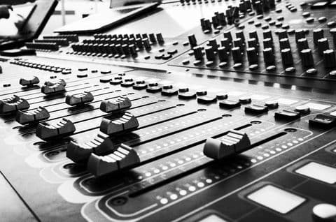 Mixing console photo
