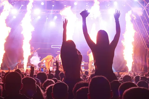 Photo of a crowd at a concert